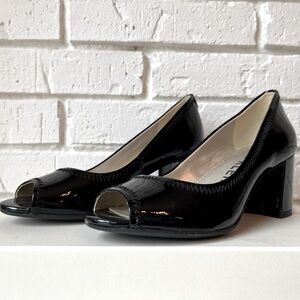 Anne Klein Black Patent Leather Heels